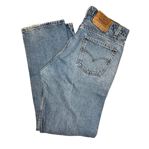 Levi's Vintage 505 Regular Fit Straight Leg Men's W36 L34 Orange Tag Denim Jeans - Picture 1 of 9